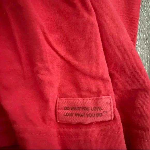 Life Is Good Game On Red Long Sleeve Shirt Size Medium - Picture 2 of 4